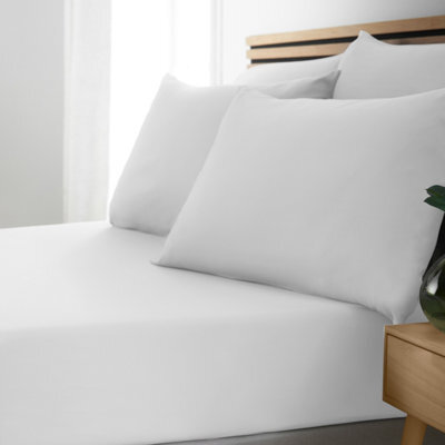 Catherine Lansfield So Soft Non-Iron King Fitted Sheet White - image 1