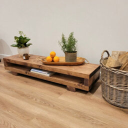 Viot Low Solid Wood Chunky Tv Unit L90Cm - thumbnail 6