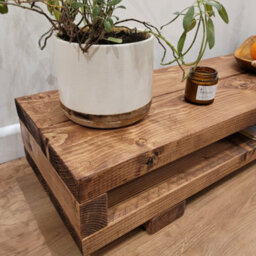 Viot Low Solid Wood Chunky Tv Unit L90Cm - thumbnail 5