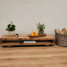 Viot Low Solid Wood Chunky Tv Unit L90Cm - thumbnail 4