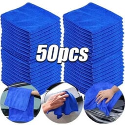 50 X Large Microfibre Cleaning Auto Car Detailing Soft Cloths Wash Towel Duster - thumbnail 2