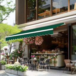 Sundaze 2 X 1.5M Manual Awning Retractable Garden Patio Canopy Sun Shade Shelter With Fittings And Crank Handle  Green