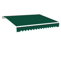 Sundaze 2 X 1.5M Manual Awning Retractable Garden Patio Canopy Sun Shade Shelter With Fittings And Crank Handle  Green - thumbnail 2