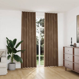 Berkfield Blackout Curtains 2 Pcs With Hooks Velvet Beige 140X245 Cm