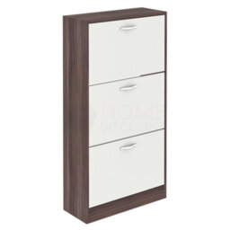 Lassic Vida Designs 3 Drawer Shoe Storage Cabinet Walnut And White - thumbnail 7