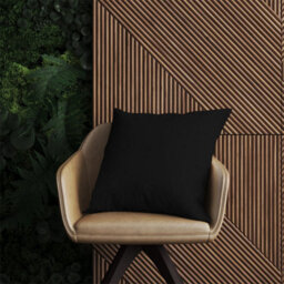 Warren Reed Designer Midnight Black Outdoor Cushion 45Cm X 45Cm - thumbnail 2