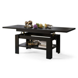 Heze Furniture Runa 2 In 1 Extending Coffee / Dining Table 130-170Cm - Black - thumbnail 5