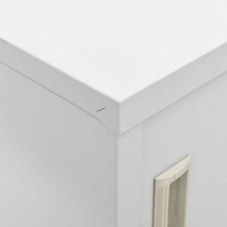Vidaxl Locker Cabinets 2 Pcs Light Grey 90X45X92.5 Cm Steel - thumbnail 8