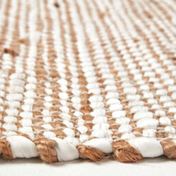 Homescapes Horizon Neutral Chevron Hemp Chindi Rug, 90 X 150 Cm - thumbnail 4