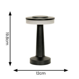 Valuelights Talence Contemporary Wireless Portable Touch Table Lamp With An Integrated Rechargeable Led Mood Light - thumbnail 5
