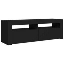 Berkfield Tv Cabinet With Led Lights Black 120X35X40 Cm - thumbnail 3
