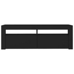 Berkfield Tv Cabinet With Led Lights Black 120X35X40 Cm - thumbnail 8