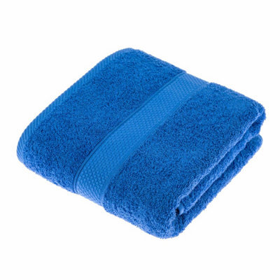 Homescapes Turkish Cotton Royal Blue Bath Towel - image 1
