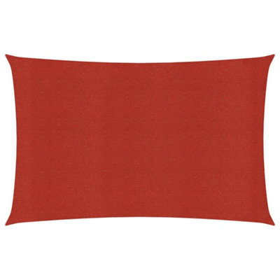 Berkfield Sunshade Sail 160 G/m2 Red 3.5X5 M Hdpe - image 1