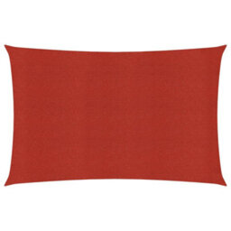Berkfield Sunshade Sail 160 G/m2 Red 3.5X5 M Hdpe - thumbnail 1