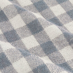 Yard Barton Gingham Check 100% Cotton Bath Towel, Denim Blue, 70 X 130Cm - thumbnail 3
