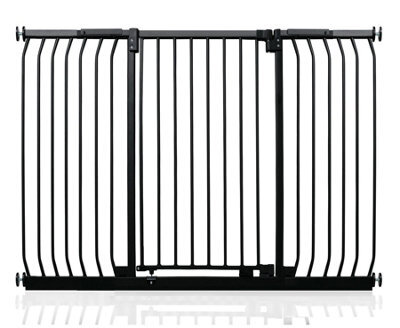 Safetots Extra Tall Elite Safety Gate, 143Cm - 152Cm, Matt Black, Extra Tall 96.8Cm In Height, Pressure Fit Stair Gate - image 1