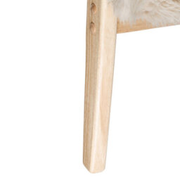Beliani Armchair Leknes Faux Fur Light Beige - thumbnail 8