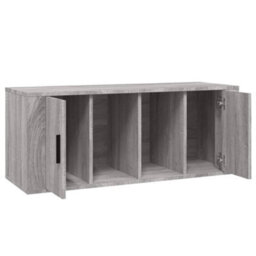 Berkfield Sturdy Tv Cabinet Grey Sonoma 100X35X40 Cm Engineered Wood - thumbnail 5