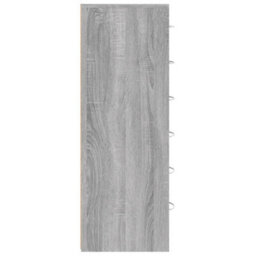 Berkfield Sideboard With 6 Drawers Grey Sonoma 50X34X96 Cm Engineered Wood - thumbnail 6