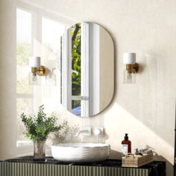 Gainoom 80 X 50Cm Anti-Fog Oval Bathroom Wall Mirror Mounted Makeup Mirror W/ Lights - thumbnail 5