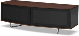 "Homeology Caru Black And Walnut Beam-Thru Remote Friendly Super-Contemporary""d"" Shape Design Up To 65"" Led/oled/lcd Tv Cabinet" - thumbnail 7