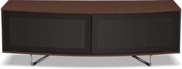 "Homeology Caru Black And Walnut Beam-Thru Remote Friendly Super-Contemporary""d"" Shape Design Up To 65"" Led/oled/lcd Tv Cabinet" - thumbnail 6