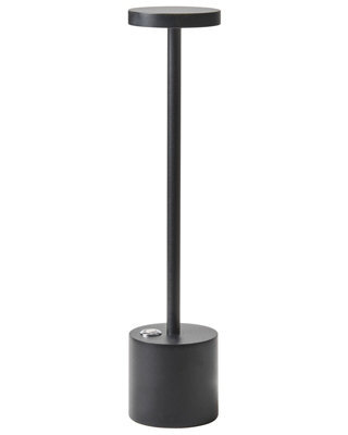 Wyld And Coco Cordless Table Lamp Black Iron Aluminium Usb-Charging, Dimmable, 3 Colour Modes, Touch Control, 35Cm - image 1