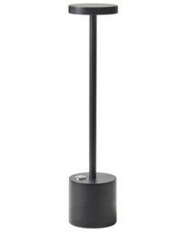 Wyld And Coco Cordless Table Lamp Black Iron Aluminium Usb-Charging, Dimmable, 3 Colour Modes, Touch Control, 35Cm - thumbnail 1