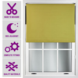Furnished Made To Measure Blackout Roller Blinds - Green Roller Blind For Windows And Doors (W)90Cm (L)210Cm - thumbnail 1