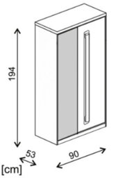 "Arte Roma Basic Entertainment Unit For Tvs Up To 49"" - W3000mm H1940mm D530mm, Stylish And Durable" - thumbnail 5