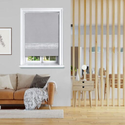 Lister Cartwright Diamante Roller Blinds For Windows - 60 X 165 Cm - Easy To Fit Child Safety Included - Grey - thumbnail 2