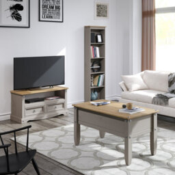 Core Products Corona Premium Grey Wax Lamp Table, Antique Wax Top H55.0Cm X W53.8Cm X D53.8Cm - thumbnail 5
