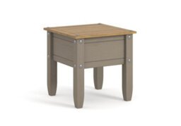 Core Products Corona Premium Grey Wax Lamp Table, Antique Wax Top H55.0Cm X W53.8Cm X D53.8Cm - thumbnail 3