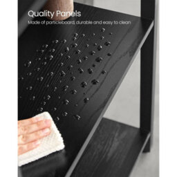 Bookcase Bookshelf 14 Shelves Shelf Unit Ebony Black And Ink Black - thumbnail 6
