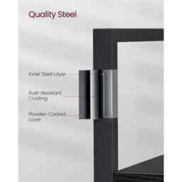 Bookcase Bookshelf 14 Shelves Shelf Unit Ebony Black And Ink Black - thumbnail 4