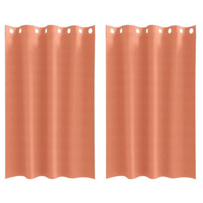 Berkfield Modern Curtains With Curtains 2 Pcs Terracotta 175 X 140 Cm Polyester