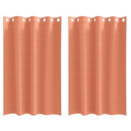 Berkfield Modern Curtains With Curtains 2 Pcs Terracotta 175 X 140 Cm Polyester