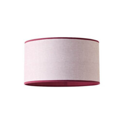 Valuelights Kiara Large 45Cm Linen With Pink Trim Inner Easy Fit Lamp Shade - thumbnail 6