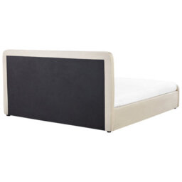 Beliani Ottoman Bed Faux Linen Rennes 180 X 200 Cm (Eu Super King) Beige - thumbnail 6