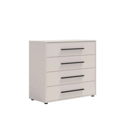 Arte Maxione Mx-03 Chest Of Drawers 99Cm - Cashmere, Elegant Four-Drawer Storage Solution - thumbnail 1