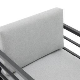 More4Homes Rhodes Garden Sofa Set 4 Seater Outdoor Garden Furniture Set With Glass Table (Grey) - thumbnail 8