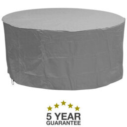 Oxbridge Grey Large Round Waterproof Outdoor Garden Patio Set Furniture Cover - thumbnail 2