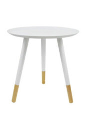 Aspect Furniture Martini Tray Style Round Side Table,white - thumbnail 3