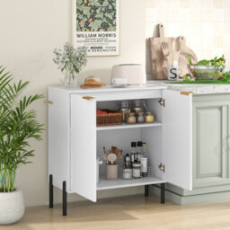 Costway 2-Door Buffet Cabinet Sideboard Cabinet Modern Kitchen Storage Cabinet - thumbnail 4