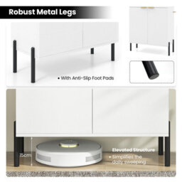 Costway 2-Door Buffet Cabinet Sideboard Cabinet Modern Kitchen Storage Cabinet - thumbnail 8
