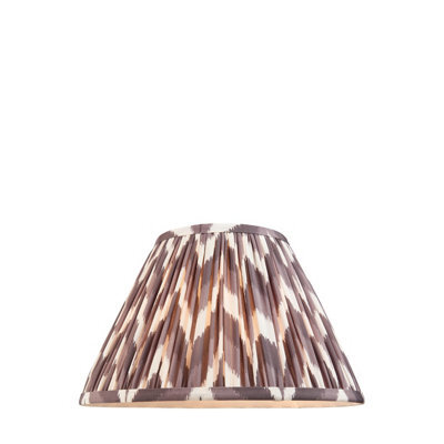 Loops Elegant 30Cm Pearl Grey Tapered Lamp Shade - Handcrafted Pleated Design For Stylish Interiors - image 1