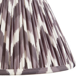 Loops Elegant 30Cm Pearl Grey Tapered Lamp Shade - Handcrafted Pleated Design For Stylish Interiors - thumbnail 3