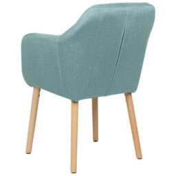 Beliani Dining Chair Yorkville Ii Velvet Light Blue - thumbnail 5