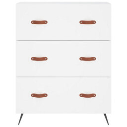 Berkfield Highboard White 69.5X34X180 Cm Engineered Wood - thumbnail 8